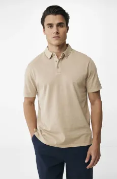 Мужское бежевое поло Бежевый M Mexx MF007103441M
