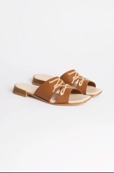 Кожаные шлепанцы Karl Lagerfeld PETALO