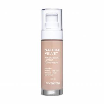 Стойкий тональный крем Seventeen Natural Velvet Long Lasting Matte Foundation SPF 20, 05 Medium Beige, 30 мл Стойкий тональный крем Seventeen Natural Velvet Long Lasting Matte Foundation SPF 20, 05 Medium Beige, 30 мл