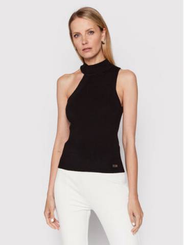 DKNY Топ P2ASAA41 Чорний Slim Fit DKNY Топ P2ASAA41 Чорний Slim Fit