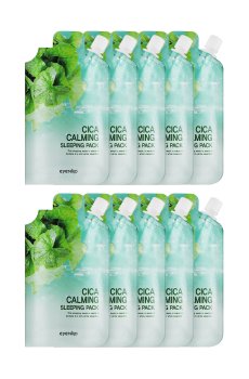 Ночная маска для лица Eyenlip Cica Calming Sleeping Pack Успокаивающая, с центеллой азиатской, 10*25 г