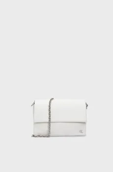 Женская белая сумка MICRO MONO EW FLAP25 PU Белый ONESIZE Calvin Klein K60K611947
