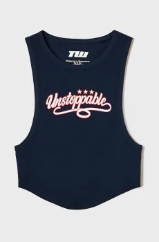 Женский темно-синий топ Синий M Tally Weijl SSLCOZOE