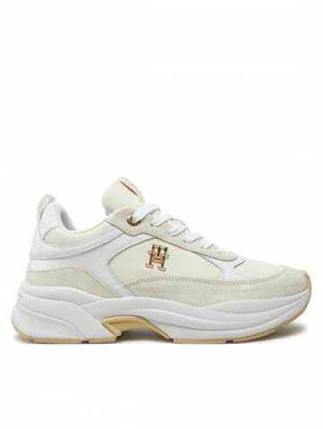 Tommy Hilfiger Снікерcи Th Chunky Feminine Runner FW0FW08616 Écru