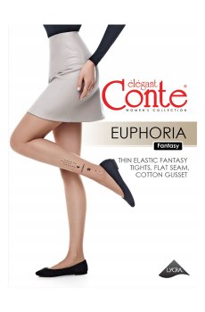 Колготки женские Conte elegant Fantasy Euphoria, 20 DEN, Nero, размер 3