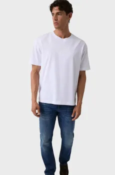 Мужская белая футболка Белый S Guess M6BI55.K6192;G011