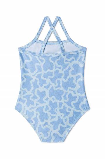 Детский слитный купальник Tous цвет бирюзовый