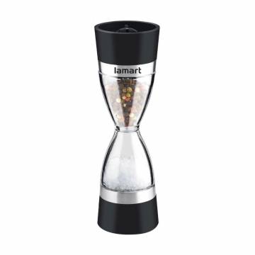 Мельница для соли и перца Lamart Sandglass 2 в 1, пластиковая, 2*60 мл (LT7045) Мельница для соли и перца Lamart Sandglass 2 в 1, пластиковая, 2*60 мл (LT7045)