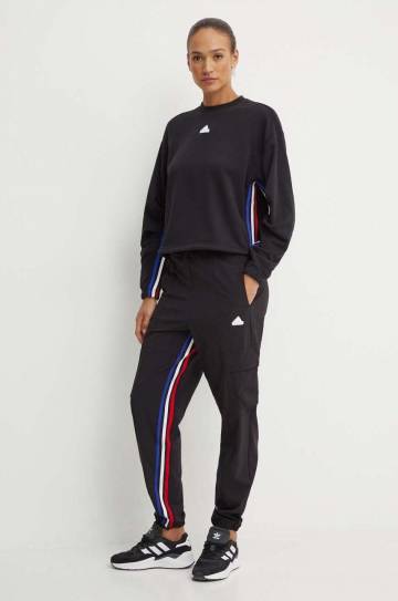 Кофта adidas Express женская цвет чёрный узор IX3741 Кофта adidas Express женская цвет чёрный узор IX3741