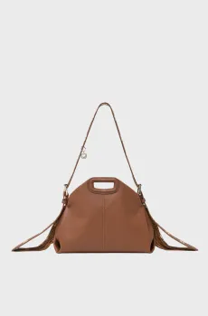 Женская коричневая кожаная сумка Miss M Коричневый ONESIZE MAJE MFASA01399_Cognac Brown