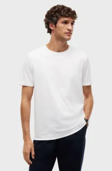 Мужская белая футболка NY MERCERIZED TEE Белый S Tommy Hilfiger MW0MW43511
