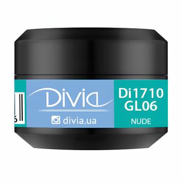 Гель для наращивания ногтей Divia Liquid Builder Gel GL06 Nude, 5 г Гель для наращивания ногтей Divia Liquid Builder Gel GL06 Nude, 5 г