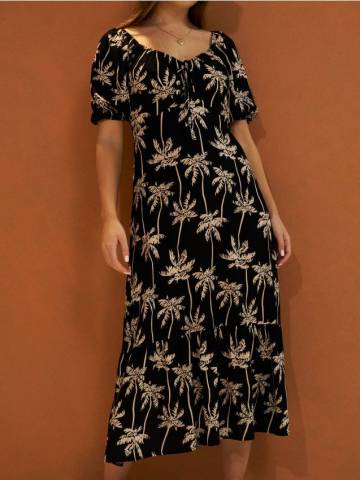 Сукня з візерунком із додаванням віскози - різнобарвний Сукня з візерунком із додаванням віскози - різнобарвний