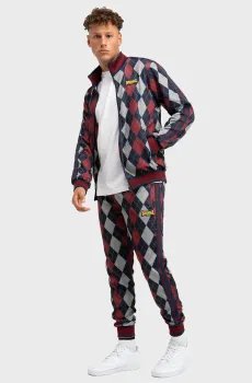 Мужской спортивный костюм с узором (кофта, брюки) Разноцветный M Lonsdale 117732