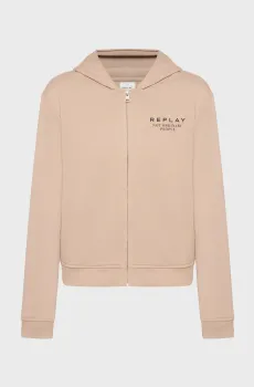 Женское бежевое худи Бежевый XS Replay W3652 .000.M23836