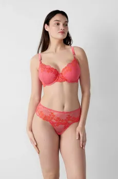 Женский коралловый бюстгальтер с тонкой чашкой SOMPTUEUSE Коралловый 80C Etam 6551708