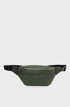 Мужская оливковая  поясная сумка XL EMBLEM AOP Оливковый ONESIZE Calvin Klein LV04D3332G