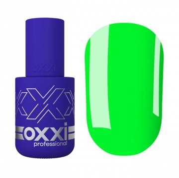 Гель-лак для ногтей Oxxi Professional 226 Ярко-салатовый, эмаль, 10 мл