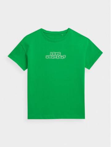 4F Футболка 4FJAW23TTSHF0825 Зелений Regular Fit 4F Футболка 4FJAW23TTSHF0825 Зелений Regular Fit