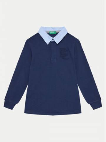 United Colors Of Benetton Поло 3088C301K Cиній Regular Fit United Colors Of Benetton Поло 3088C301K Cиній Regular Fit