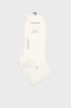 Мужские белые носки (3 пары) QUARTER Белый 43-46 Calvin Klein 701234209