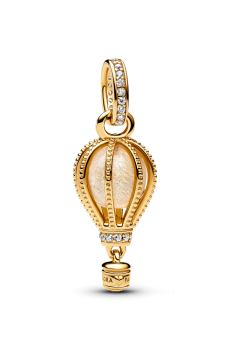 Намистина "Блискуча золотава повітряна куля"