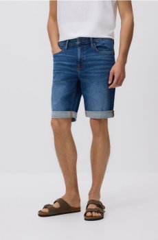 Reserved - Джинсові шорти slim fit - темно-синій - YV416-59J