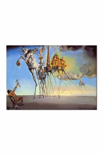 Репродукция Salvador Dali, Kuszenie świętego Antoniego 50x70 cm Репродукция Salvador Dali, Kuszenie świętego Antoniego 50x70 cm