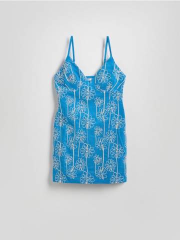 Reserved - LADIES` DRESS - синій - 636EH-55X Reserved - LADIES` DRESS - синій - 636EH-55X
