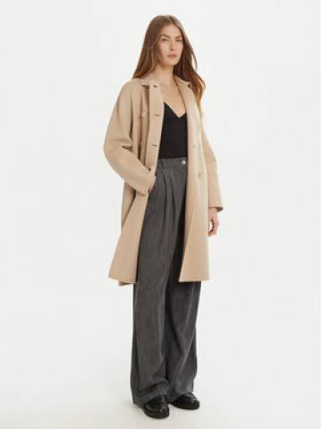 Weekend Max Mara Вовняне пальто Avenue 2515011021 Бежевий Regular Fit Weekend Max Mara Вовняне пальто Avenue 2515011021 Бежевий Regular Fit
