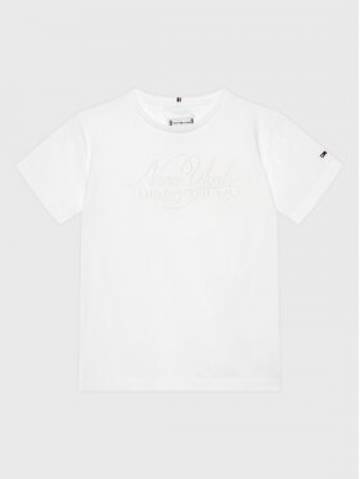 Tommy Hilfiger Футболка Ny Script KG0KG07086 M Білий Regular Fit Tommy Hilfiger Футболка Ny Script KG0KG07086 M Білий Regular Fit