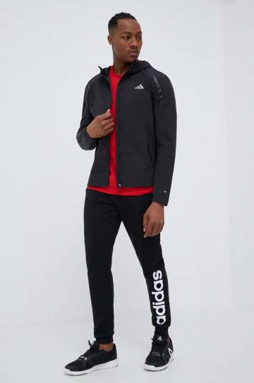 Куртка для бега adidas Performance Marathon цвет чёрный переходная Куртка для бега adidas Performance Marathon цвет чёрный переходная