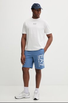 Хлопковые шорты EA7 Emporio Armani