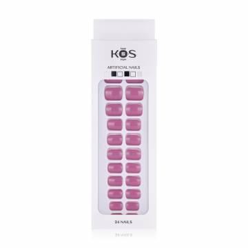 Набор искусственных ногтей K.O.S Keep Of Style мягкий квадрат, темно-розовый Набор искусственных ногтей K.O.S Keep Of Style мягкий квадрат, темно-розовый