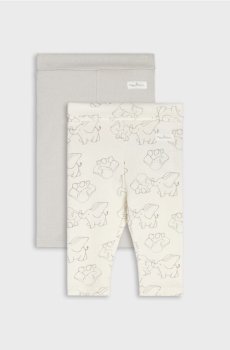 Набір з 2 бавовняних легінсів - сірий