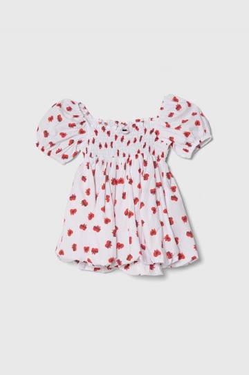 Детское платье Pinko Up цвет белый mini расклешённая Детское платье Pinko Up цвет белый mini расклешённая