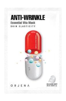 Антивозрастная тканевая маска для лица ORJENA Anti-Wrinkle Essential Vita Mask Skin Elasticity, 25 мл