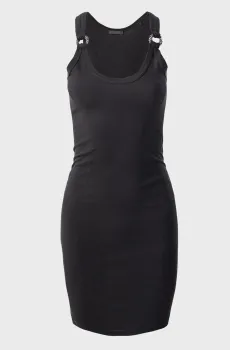 Женское черное платье SL CHRISTINA JEWEL D Черный L Guess W3GK24.KAQL2