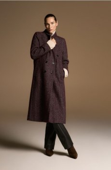 Reserved - Пальто з додаванням вовни - карміновий - 656IG-92M