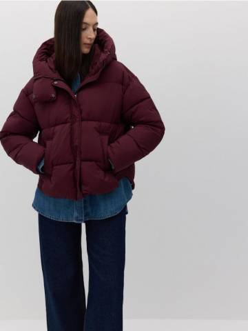 Reserved - Стьобана куртка з капюшоном - burgundy - 9611B-53X Reserved - Стьобана куртка з капюшоном - burgundy - 9611B-53X