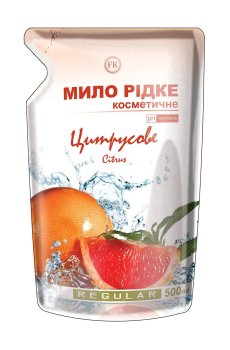 Мыло жидкое Regular Цитрусовое, 500 мл (дой-пак)