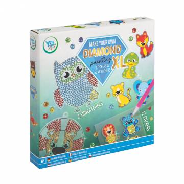 Набор для творчества Grafix Diamond Painting Stickers & Suncatchers XL Мозаика Сова, от 5 лет, 20*20*8 см (6337645) Набор для творчества Grafix Diamond Painting Stickers & Suncatchers XL Мозаика Сова, от 5 лет, 20*20*8 см (6337645)