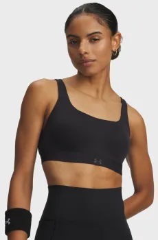 Женский черный топ UA Effortless High Bra Черный XL (D-DD) Under Armour 6011263-001