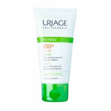 Солнцезащитный флюид для лица Uriage Hyseac SPF 50+ Fluid для жирной и комбинированной кожи, 50 мл Солнцезащитный флюид для лица Uriage Hyseac SPF 50+ Fluid для жирной и комбинированной кожи, 50 мл