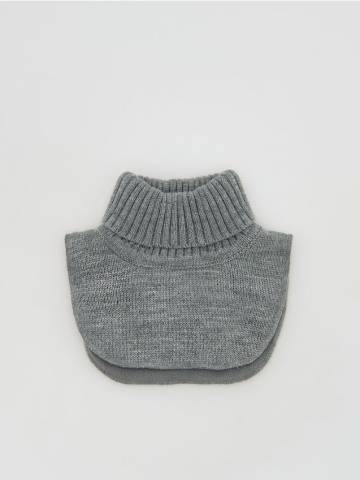 Reserved - Шарф з коміром-гольф - темно-сірий - 443GS-90X