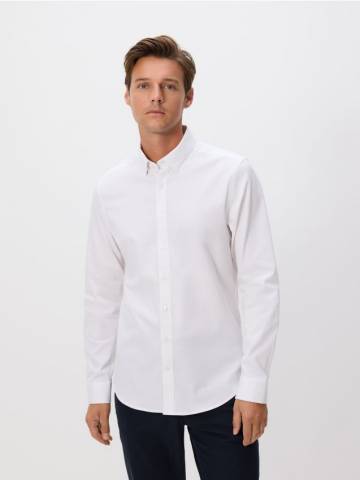 Reserved - Бавовняна сорочка super slim fit - білий - 219BK-00X Reserved - Бавовняна сорочка super slim fit - білий - 219BK-00X