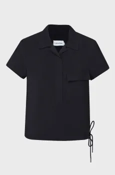 Женская черная блуза Черный 36 Calvin Klein K20K206615