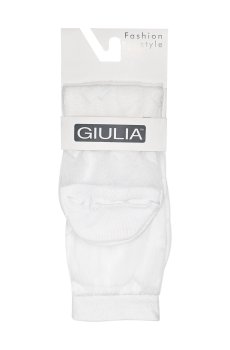 Носки женские Giulia WS2 Cristal 074, средние, белые, размер 36-38