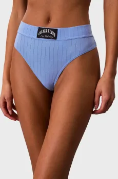 Женские голубые трусики THONG Синий XL Calvin Klein LV00QF8711