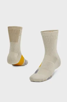 Бежевые носки UA  AD Playmaker 1pk Mid Бежевый 47.5-50.5 Under Armour 1376229-289